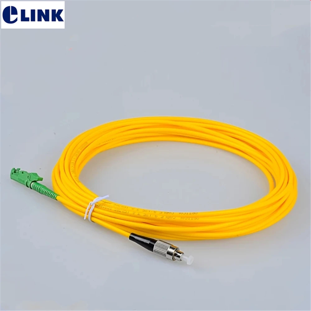 Оптоволоконный патч-корд E2000/APC 1 м LC/APC ST SC/APC FC Simplex 9/125 мкм перемычка 1mtr IL &lt0 3 дБ 10