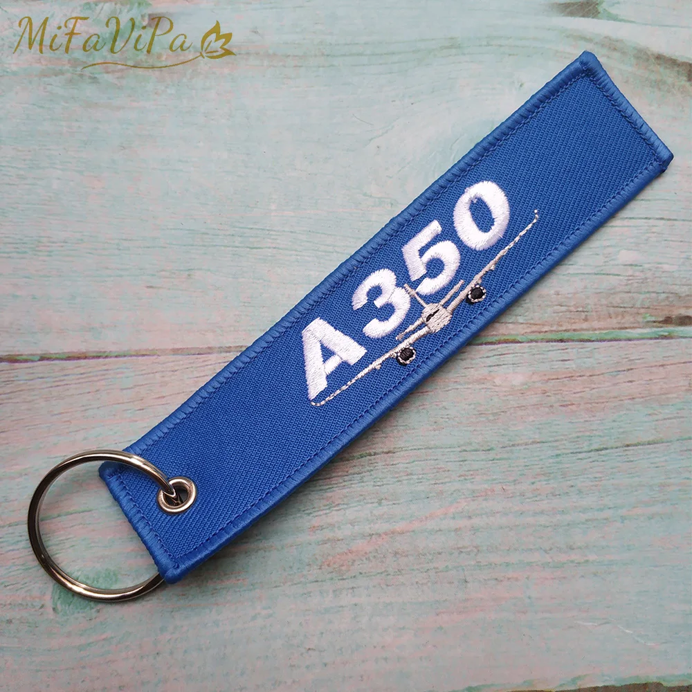 MiFaViPa Boeing 787 747 Gold Keychain Fashion Trinket Strap Embroidery Aviation AIRBUS A350 Key Chain for Men Gift Luggage Tag | Украшения