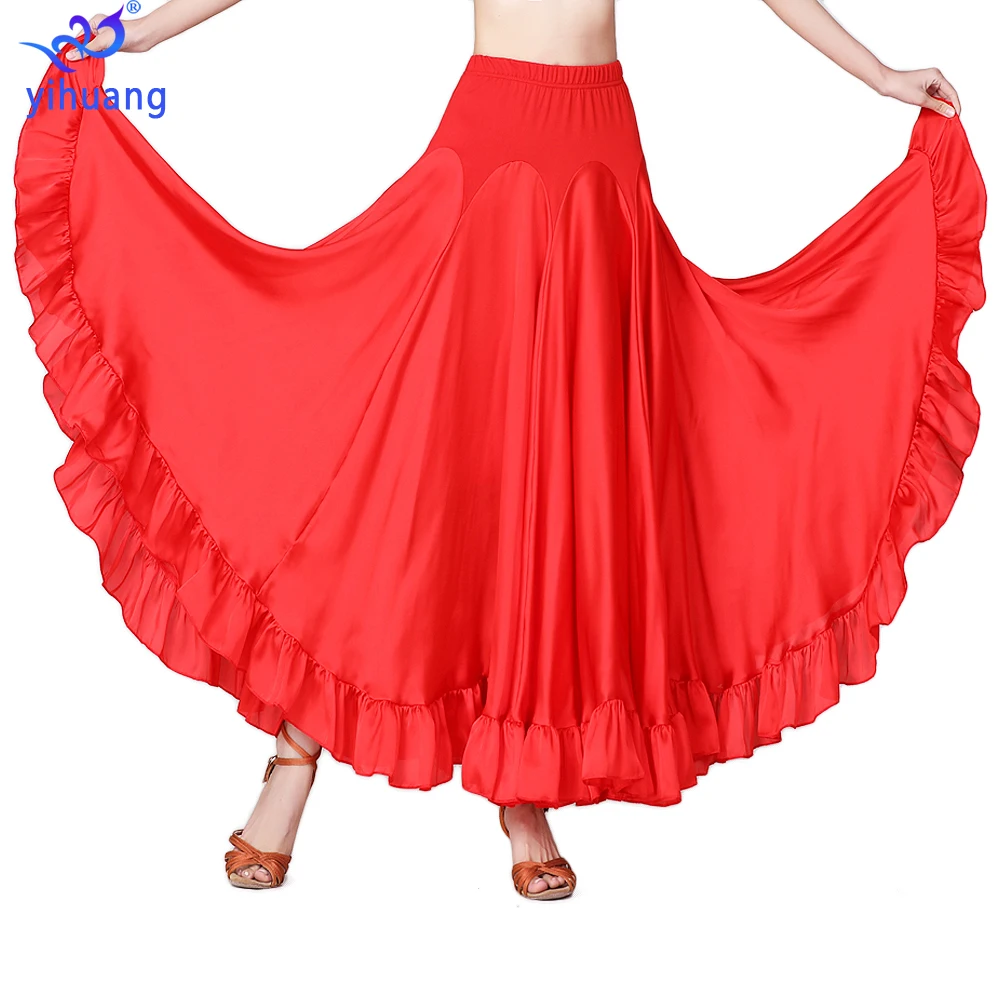 Ballroom Dance Skirts Modern Standard Performance Wear Women Tango Stage Competition Costumes Big Swing | Тематическая одежда и