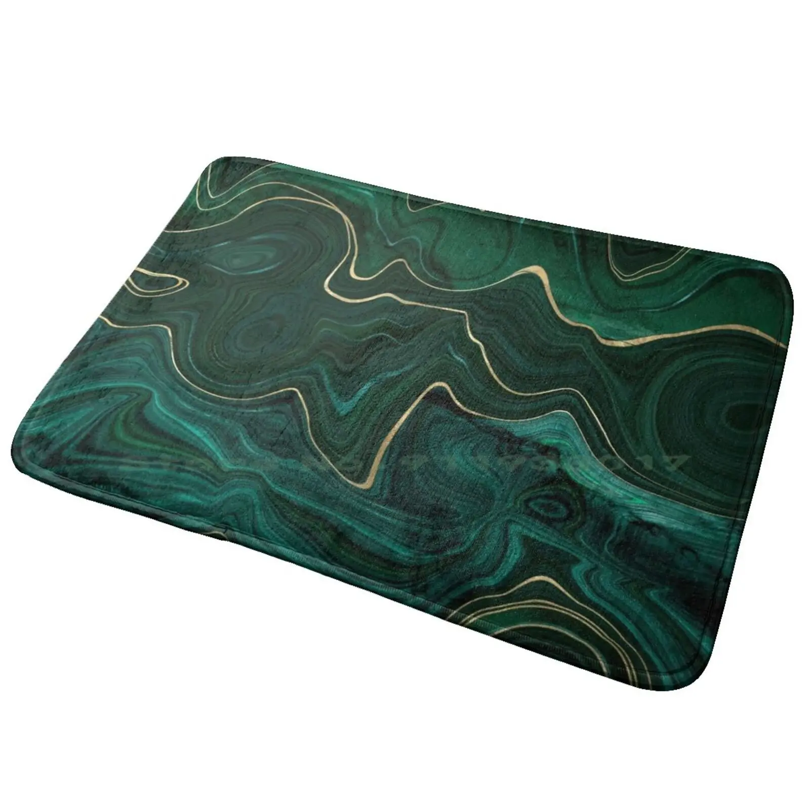 

Emerald Green And Gold Malachite Pattern Entrance Door Mat Bath Mat Rug Malachite Graphic Abstract Patterns Gold Patterns