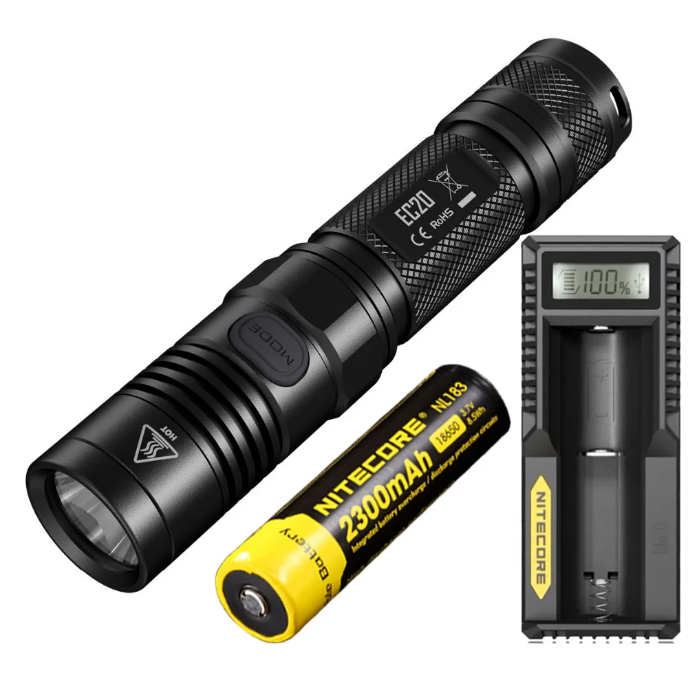 EC20 NL1823 UM10 NITECORE EC20 ручной фонарь CREE XM-L2 T6 max 960 люмен луч бросок 222 метра уличный фонарик для поиска reacue EDC свет - Испускаемый цвет: EC20 NL1823 UM10
