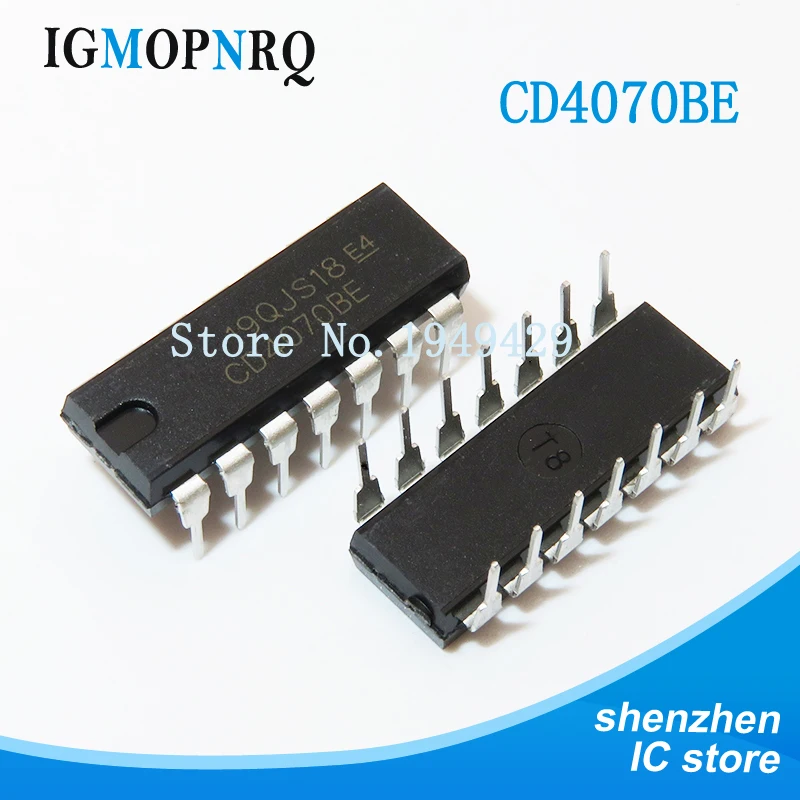 

10 шт. CD4070BE DIP14 CD4070 DIP 4070BE DIP-14 Новый и IC