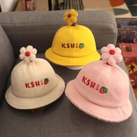 autumn and winter childrens hat thin section cute super cute girl fisherman hat baby autumn and winter korean baby hat sunshade