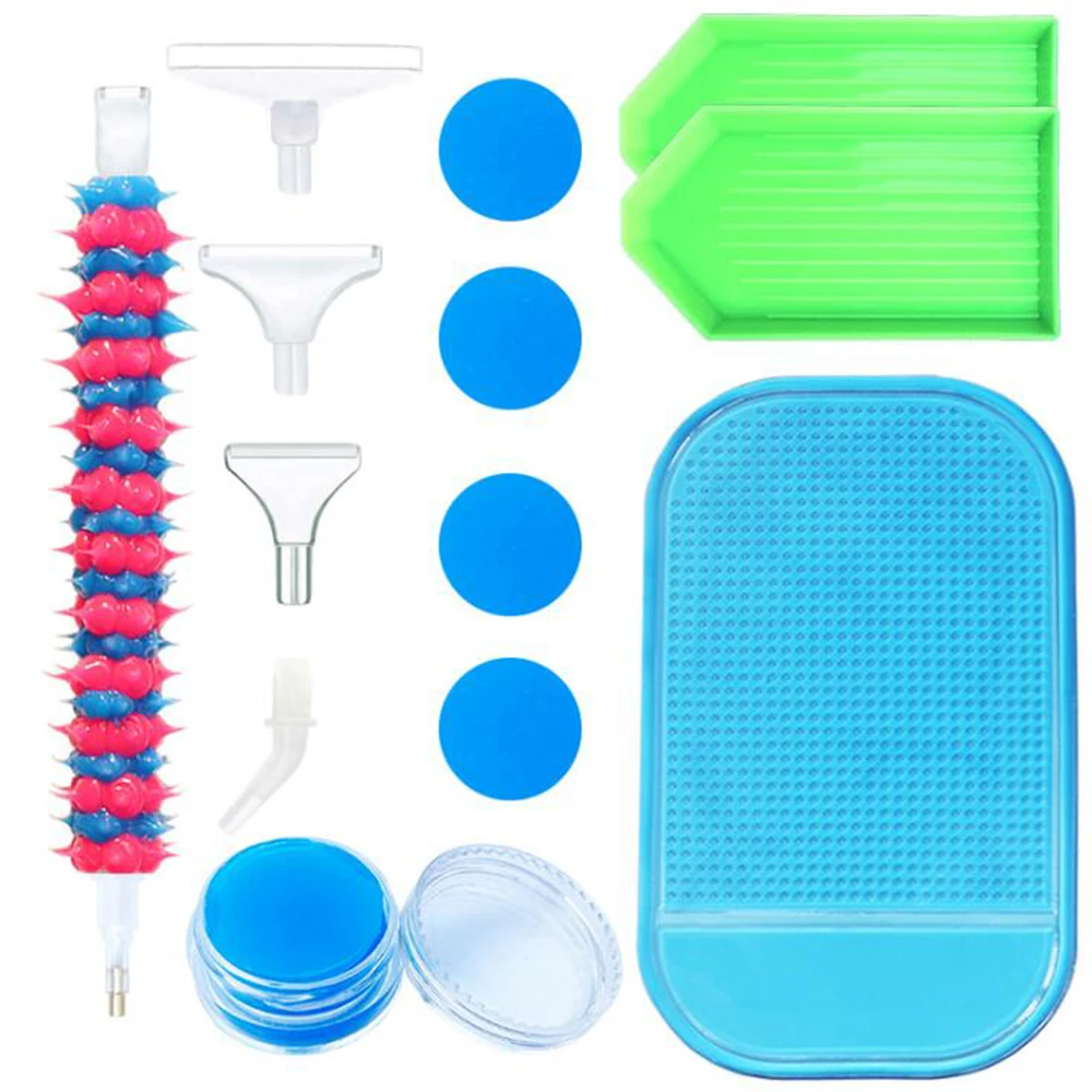

Mace drill pen is suitable for 5D diamond painting drill pen diamond embroidery DIY rhinestone accessory tool with clay tray