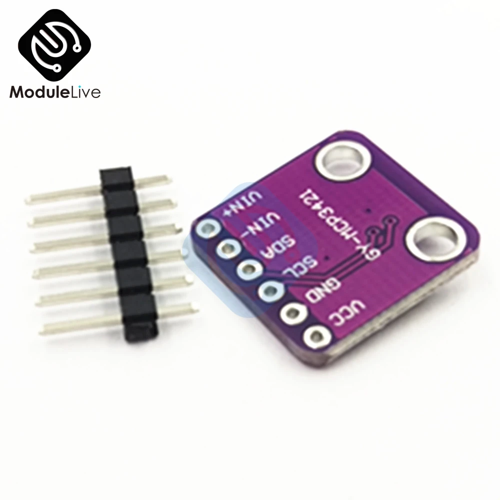 MCP3421 I2C IIC SOT23-6 delta-sigma ADC оценочная плата для модуля последовательного анализатора