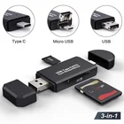 Устройство для чтения карт памяти с 3 в 1 USB Type CMicro USB 3,0 адаптер OTG функция Plug and Play VDX99