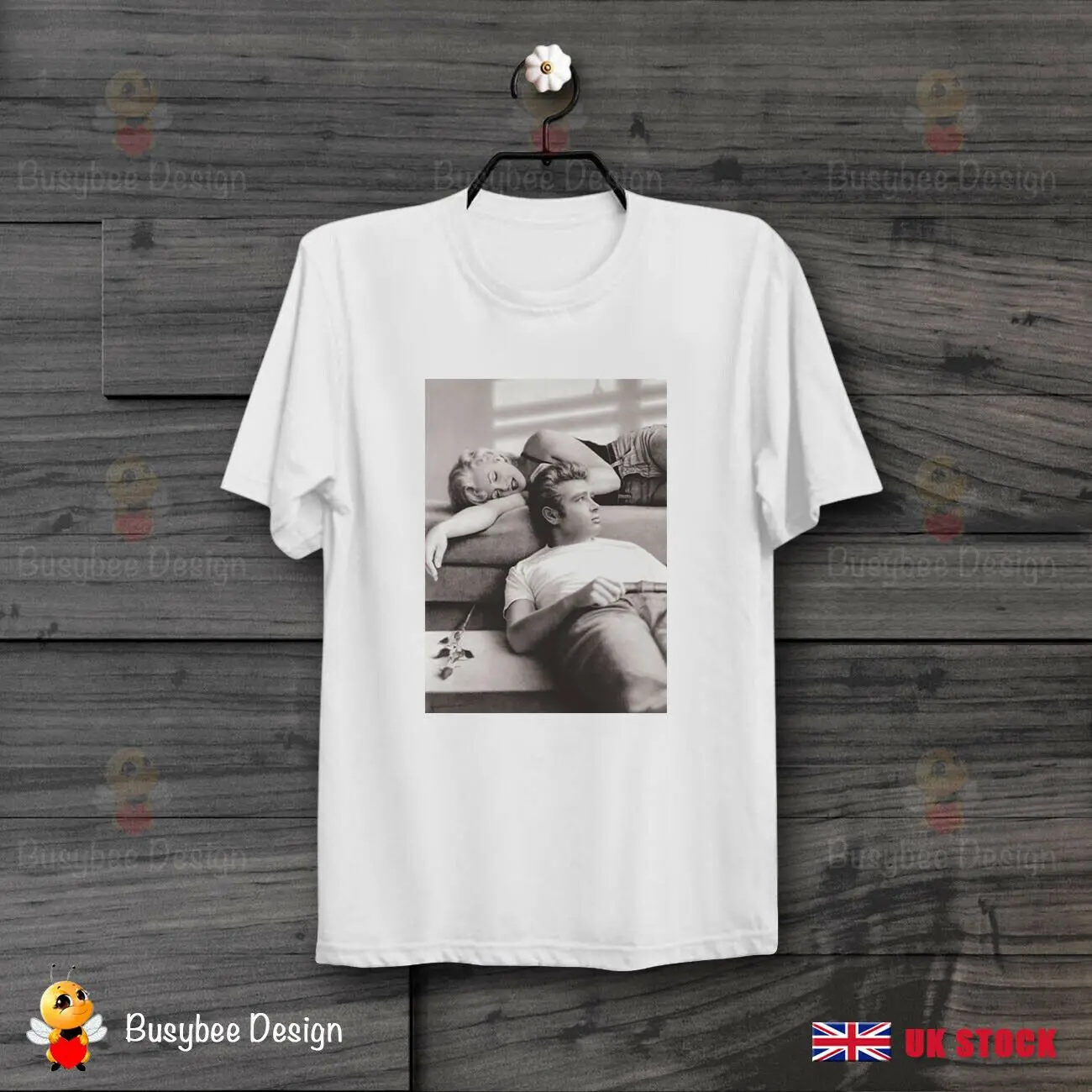 Marilyn Monroe James Dean/футболка унисекс в стиле ретро с принтом B136 новая модная футболка