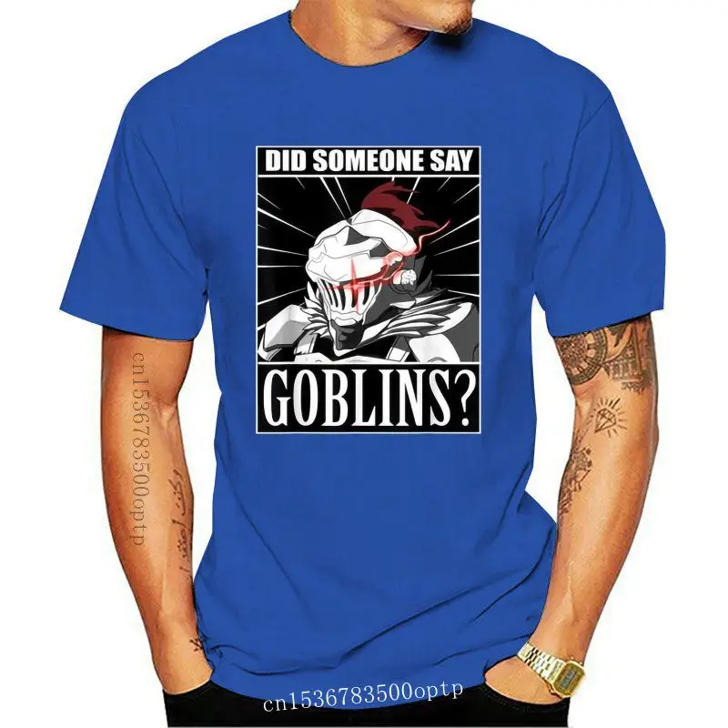 

Забавная черная футболка Goblin Slayer Did You Say Goblins