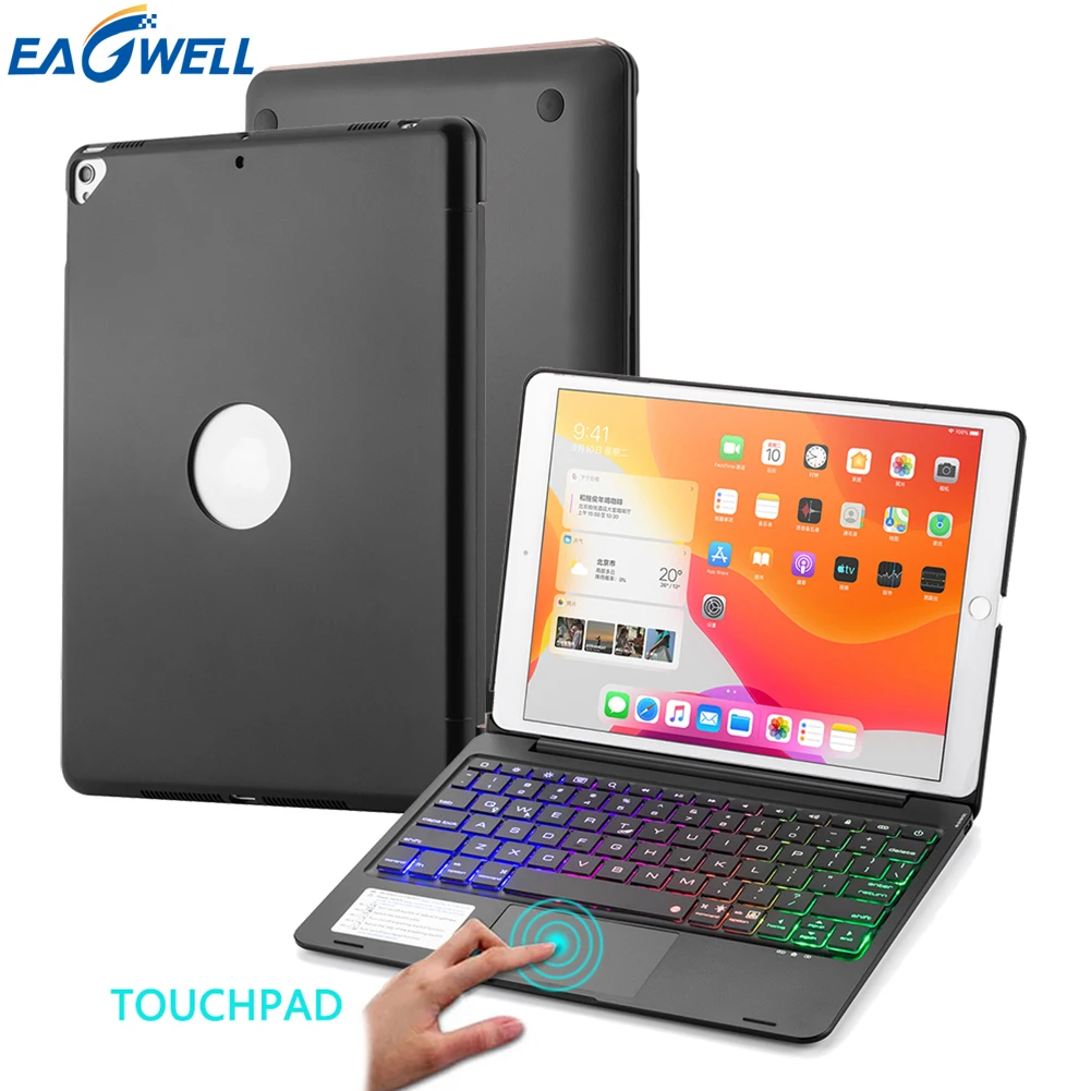 Чехол для iPad 10 2 2019 2020 Air 3 5 Pro чехол планшета 7 цветов с подсветкой Беспроводная
