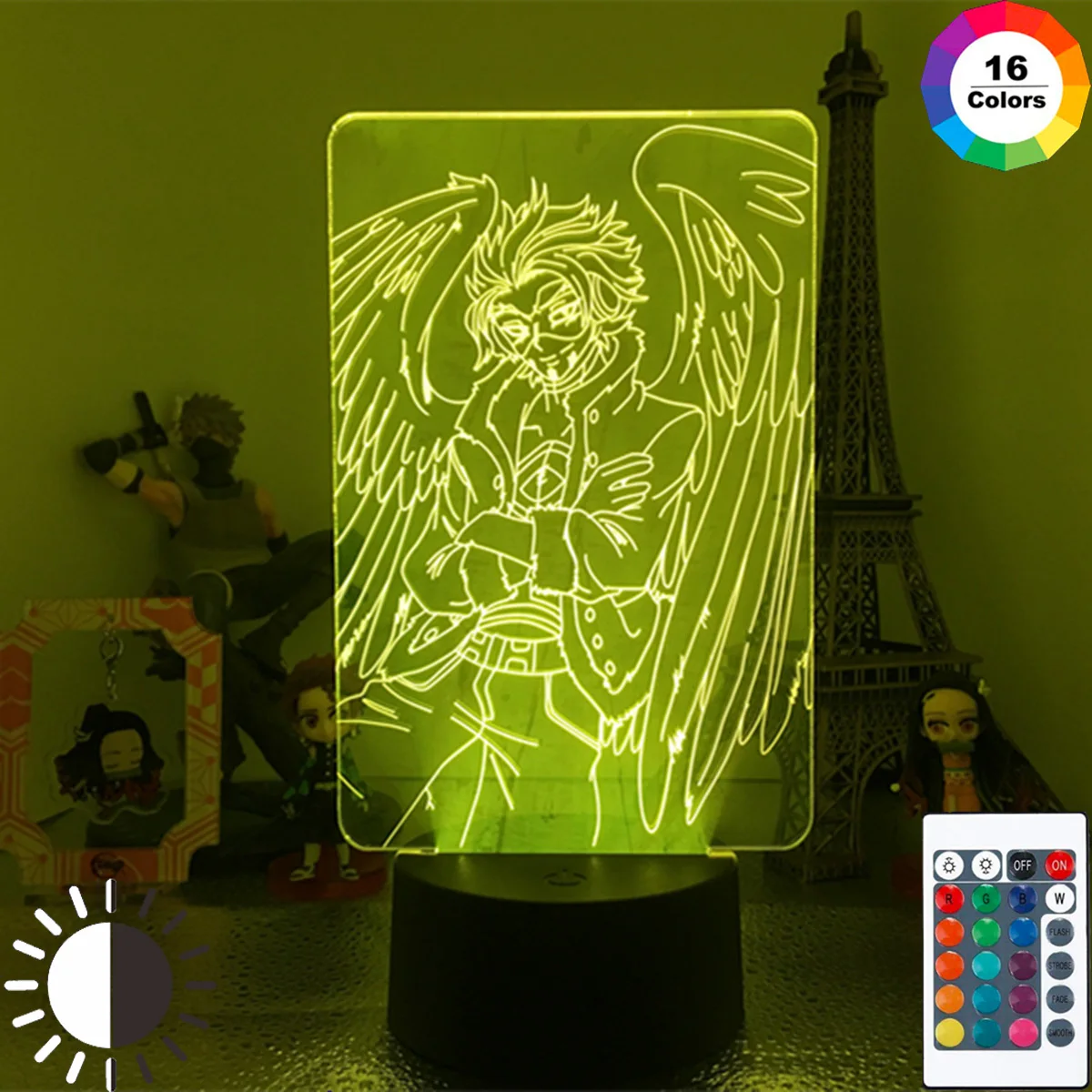 

My Hero Academia Hawks Lamp Anime for Bedroom Decor Child Kids Birthday Gift Manga Gadget Dropshipping Hawks Led USB Night Light