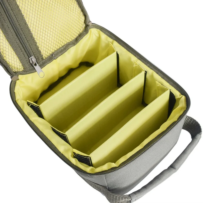 

Portable Fishing Box Bag Army Green Oxford Cloth Wear Resistant Durable Handbag Camping Outdoor Activities Q