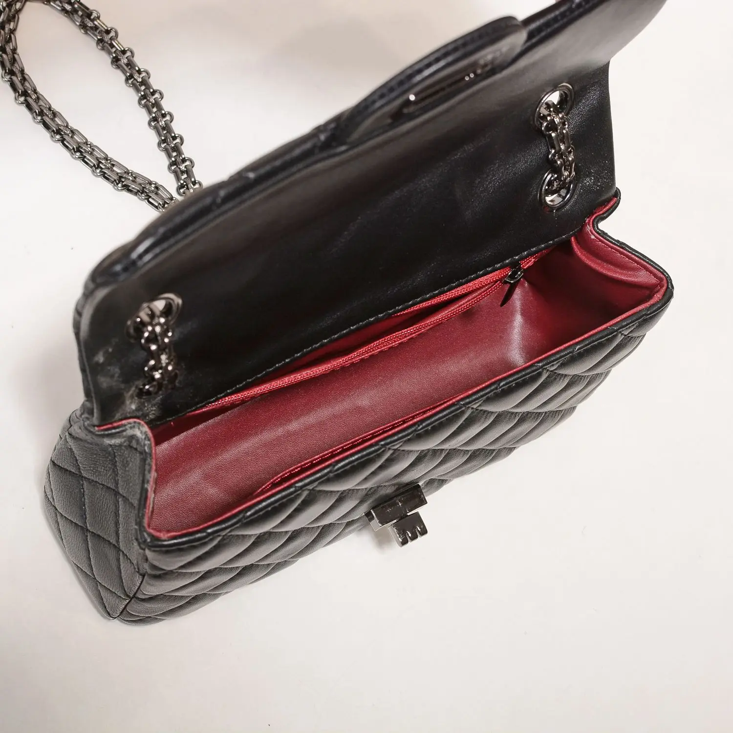 

Leather rhomboid chain 2021 new handbag for women with high fashion, all-mat