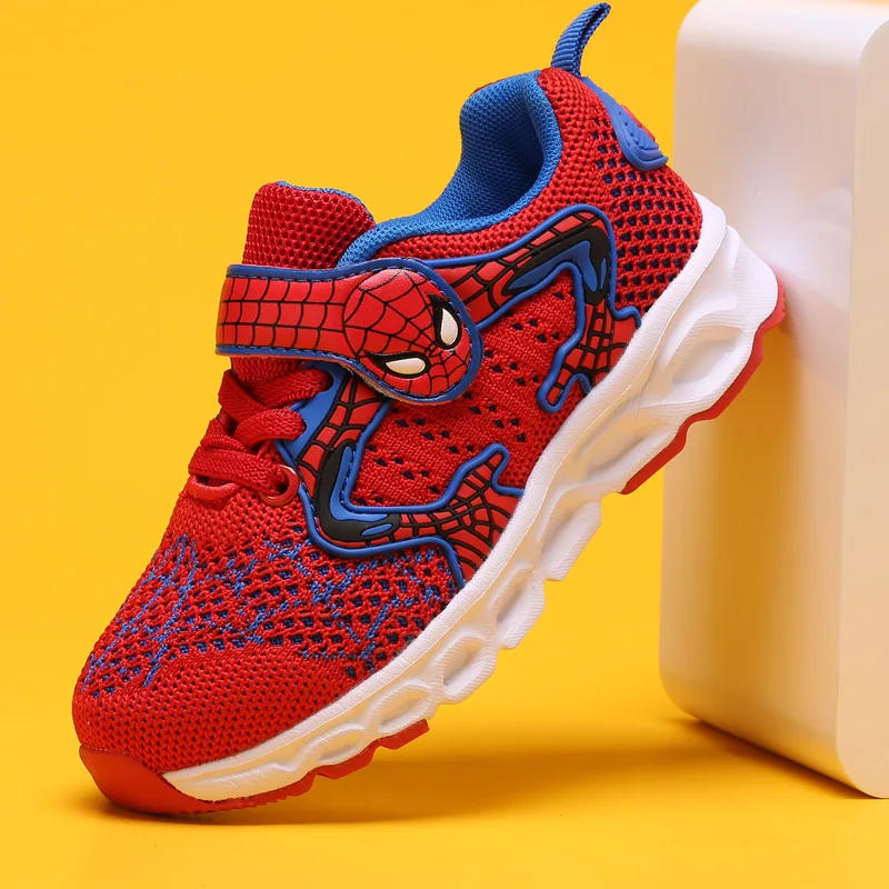 Детские светящиеся кроссовки Disney сетчатая дышащая Спортивная обувь для