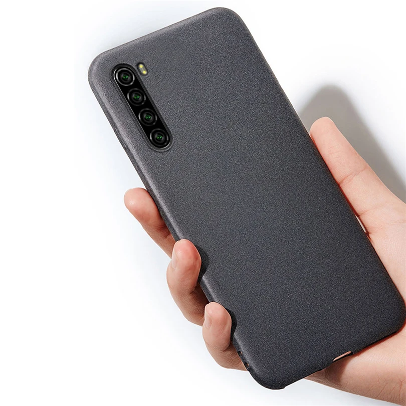 New Fashion Solid Color Phone Case For Xiaomi Redmi Note 6 7 8 Anti-fingerprint Sandstone Soft TPU Pro |