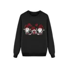 Свитшот женский в стиле Харадзюку, худи с принтом Санта, Топ с длинным рукавом, свитшот на Рождество