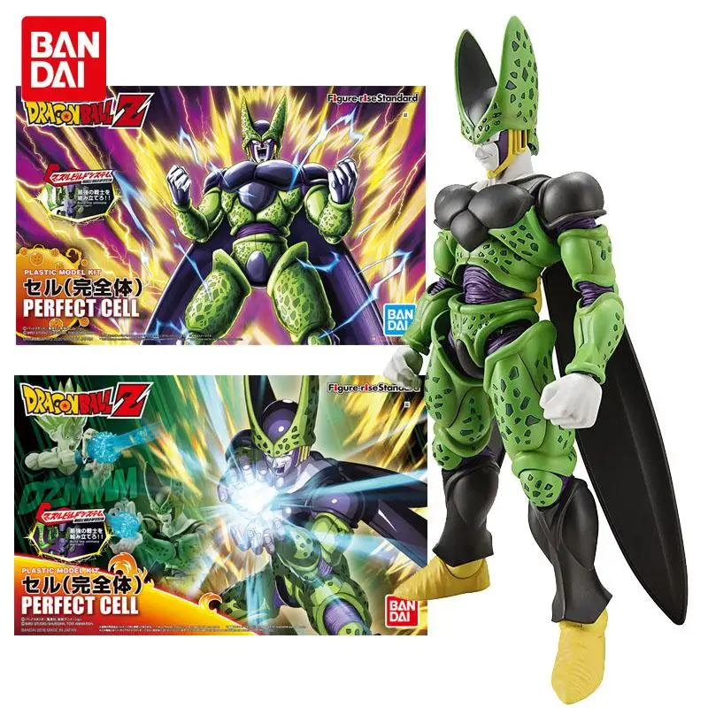 

Фигурка Bandai для хобби, фигурка подъема из аниме «Драконий жемчуг Z», стандартная фигурка Perfect Cell Super Saiyan, Модель для сборки, экшн-фигурка, детс...