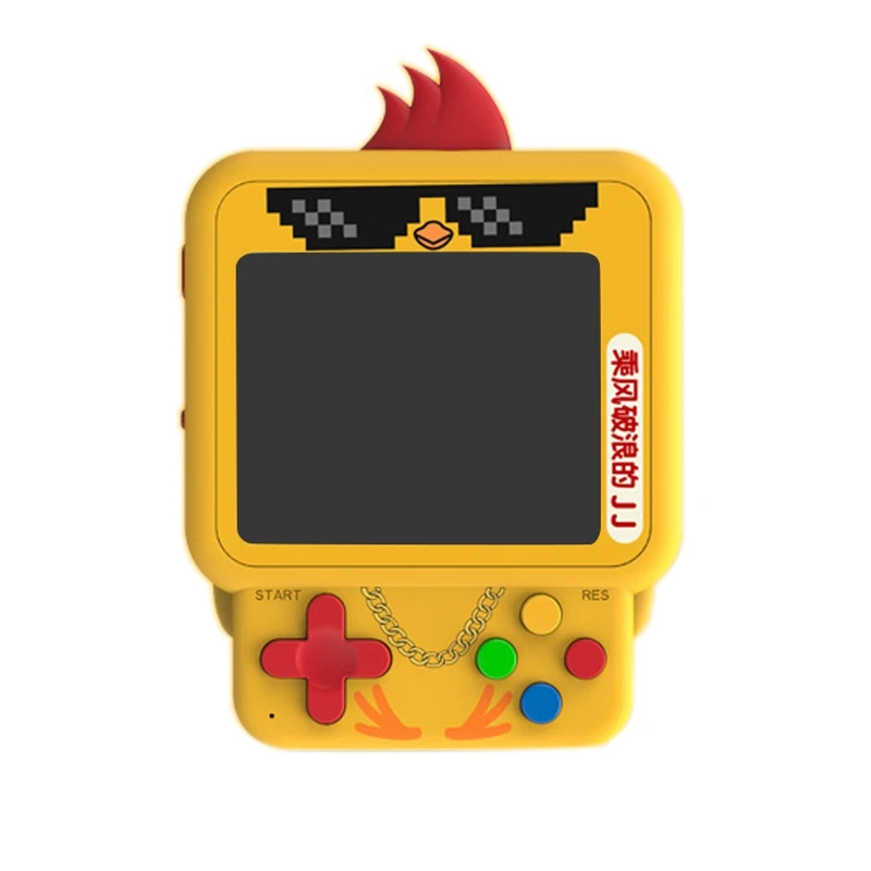 

Мини Подвеска рюкзак, игровая консоль, милый цыпленок, ручная игра W1, ностальгическая милая серия, встроенные 99 игр Ретро ручной