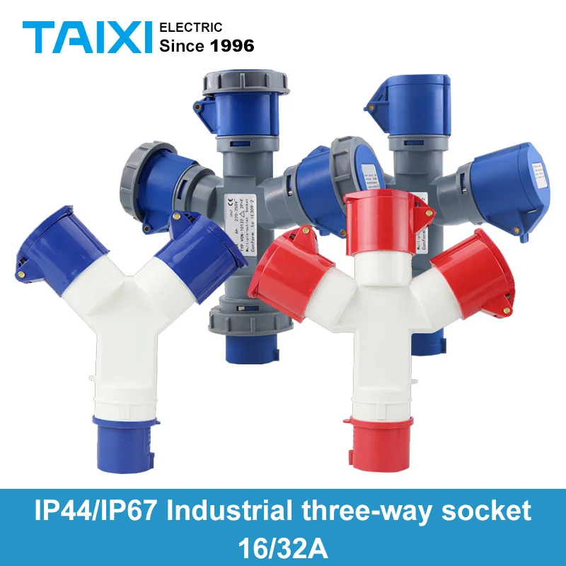 Многофункциональная промышленная трехконтактная розетка 16 А 32 1 штекер 3 разъема