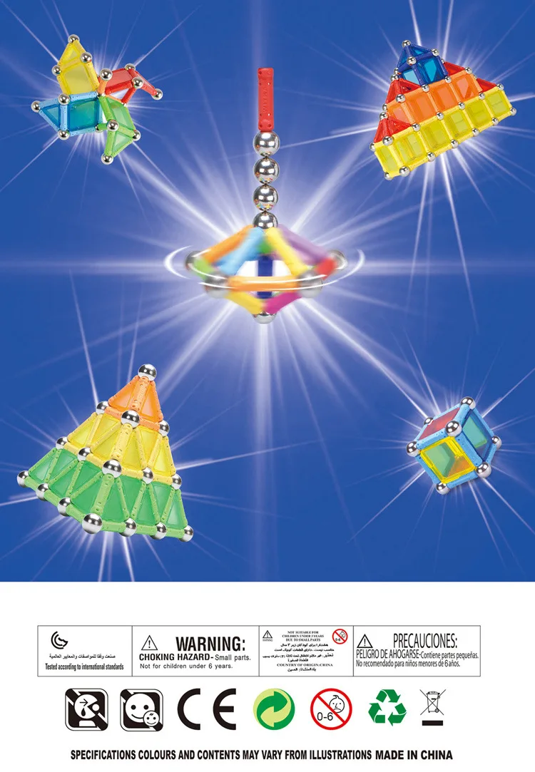 Креативные Развивающие игрушки DIY, металлические шарики, Детские магнитные строительные блоки, игрушки, математические геометрические различные аксессуары