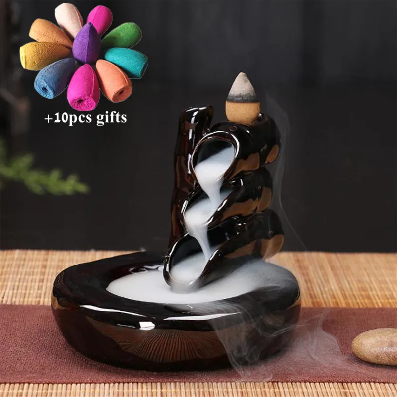 Керамическая бамбуковая горелка ручной работы маленькие палочки для благовоний