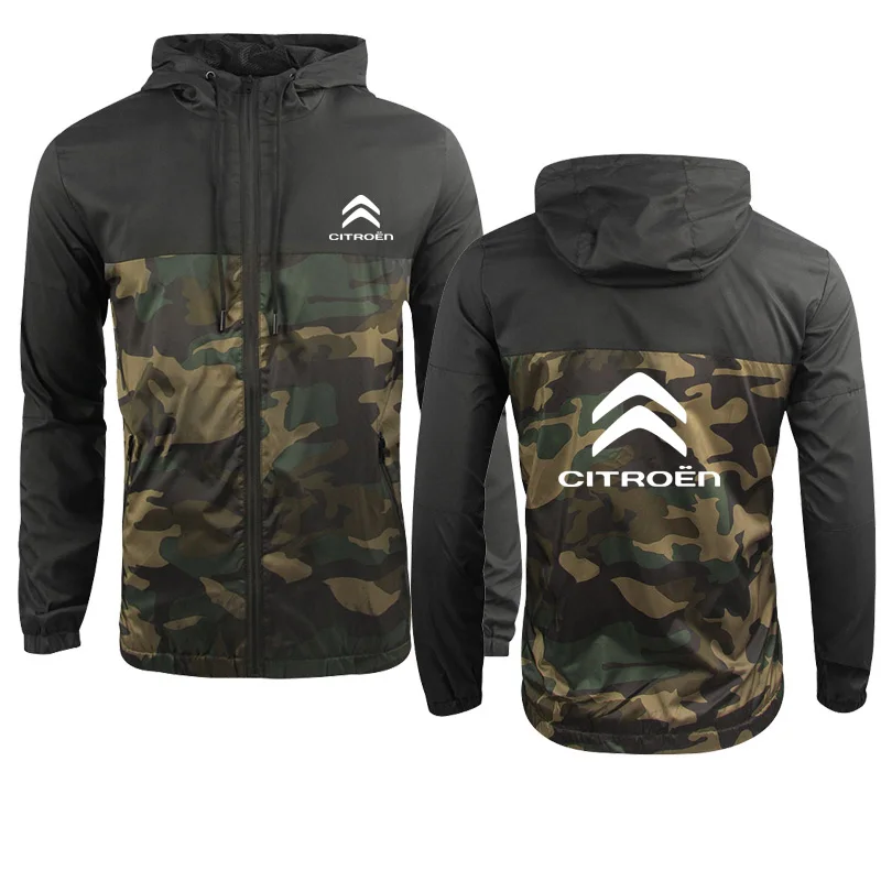 

Fashion Men Clothing Citroen Car Logo printing Sports jacket Cotton Spring AutumnHigh Quality Casual Men's Jacket