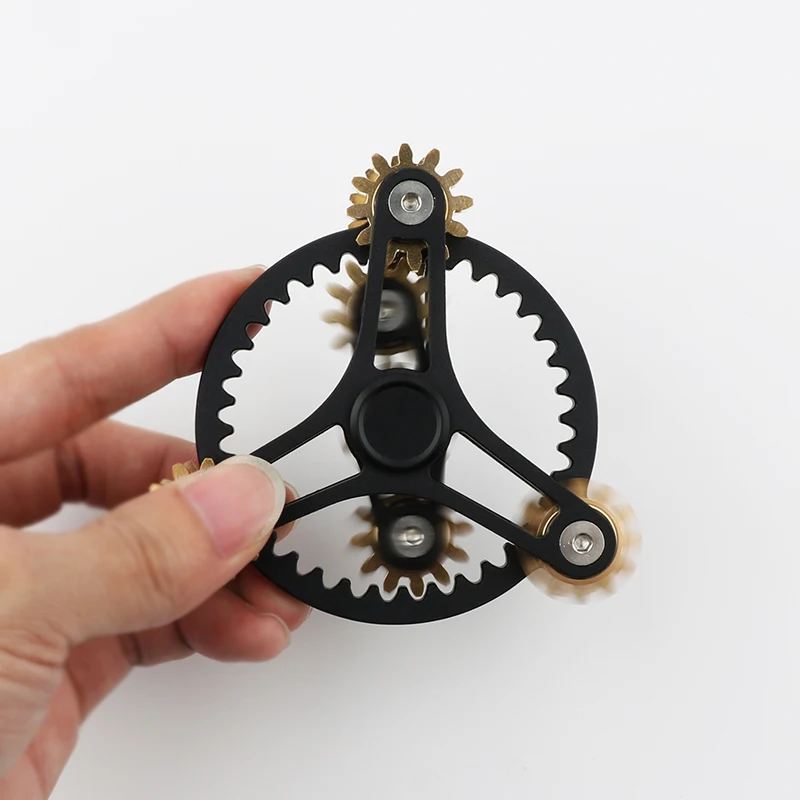 Tri-Spinner Hot Wheels зубчатое соединение высокого качества металлический Спиннер ручной Спиннер для пальцев антистресс игрушки для взрослых