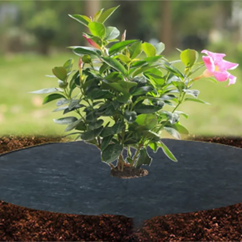 

10PCS Weeding Cloth Covering Ring Made Of Nonwovens For Tree Vegetable Garden Diameter Protection Mat Ecological Control Cloth