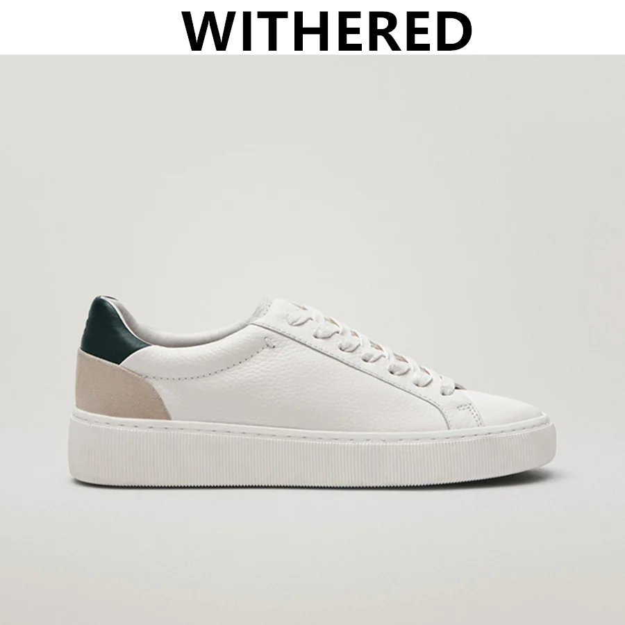 

Кроссовки женские из натуральной кожи, в английском стиле