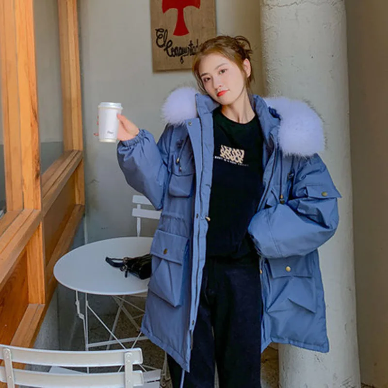 

WinterCotton Coat Women's Midto-Long Section 2020 Korean Loose Thicker New Tooling To Overcome The Padded Jacket Feminine F161