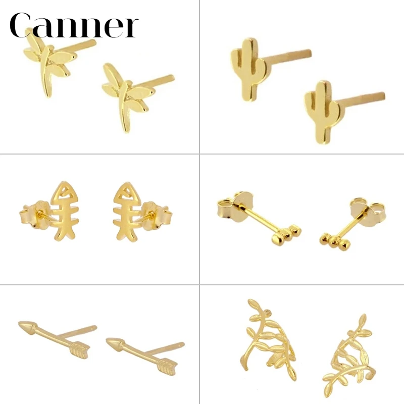 

Женские серьги-гвоздики с растениями, серебро 925 пробы