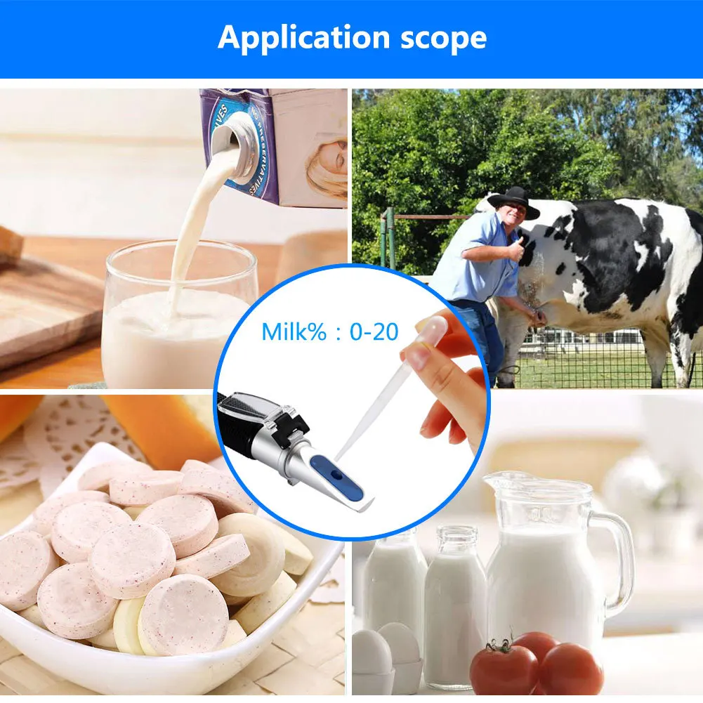 Концентрации чистого сахара молока концентрация рефрактометр тестер 0 20% для