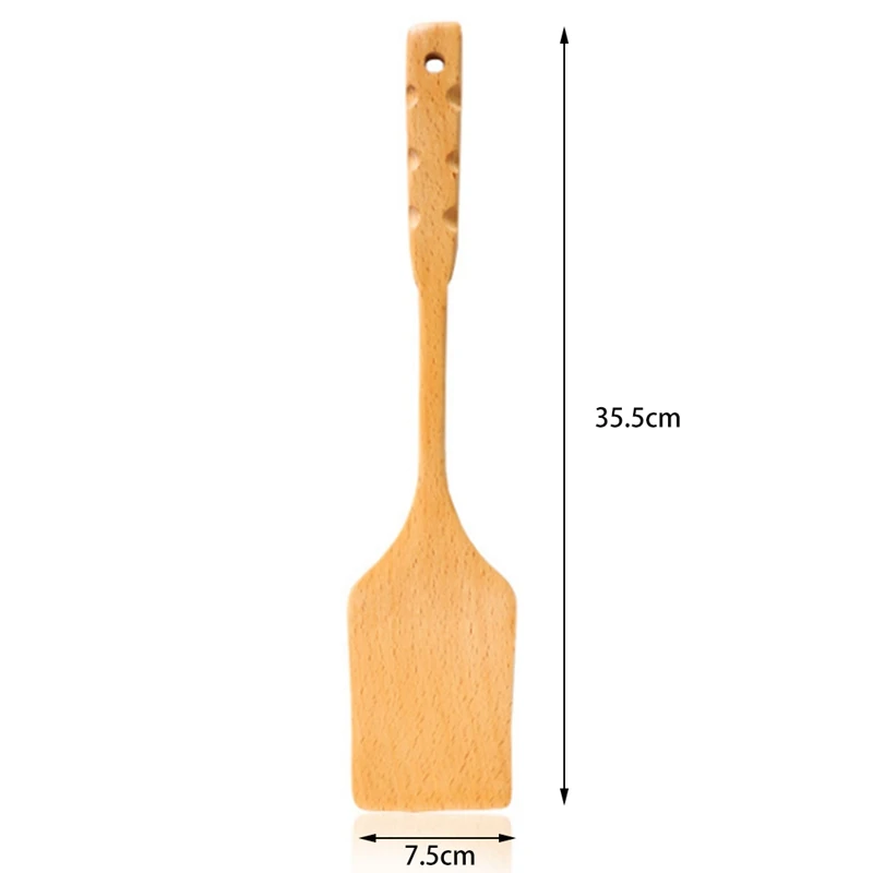 Простой деревянный шпатель кухонные принадлежности деревянная ручка кухонная