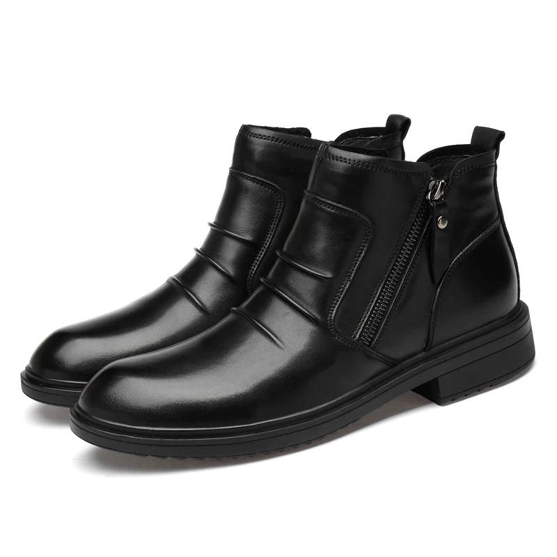 Dragon captain fashion high-end Martin boots for men and women high-top cowhide crocodile casual warm |