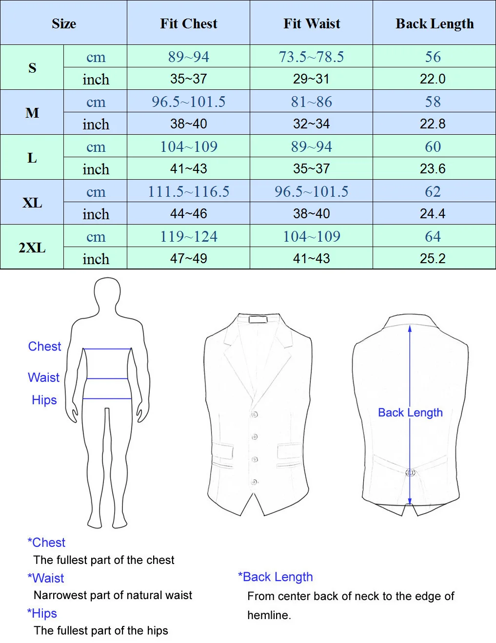

Men Clothing Double-Breasted Vest Coat Waistcoat V-Neck Handkerchief Hem Stylish Formal Office Business Cocktail Party Male Tops