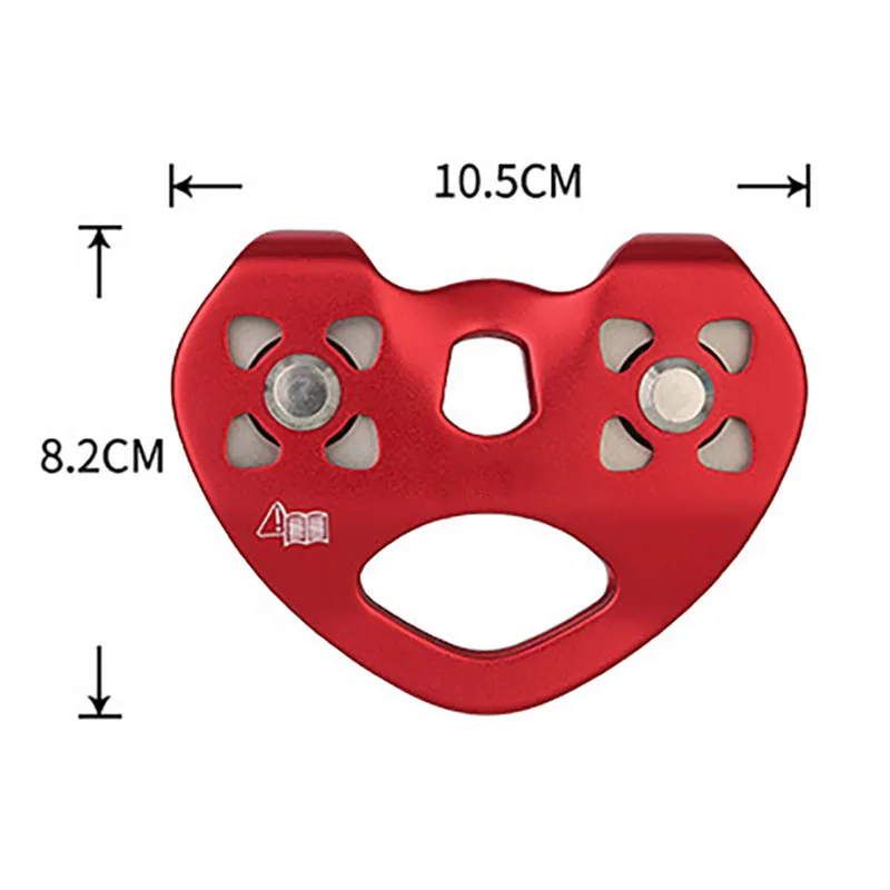 

Outdoor Rock Climbing Rope Pulley Double Sheave Pulley Outdoor Survival Tool High-Altitude Ropeway Pulley Cable Trolley Pulley