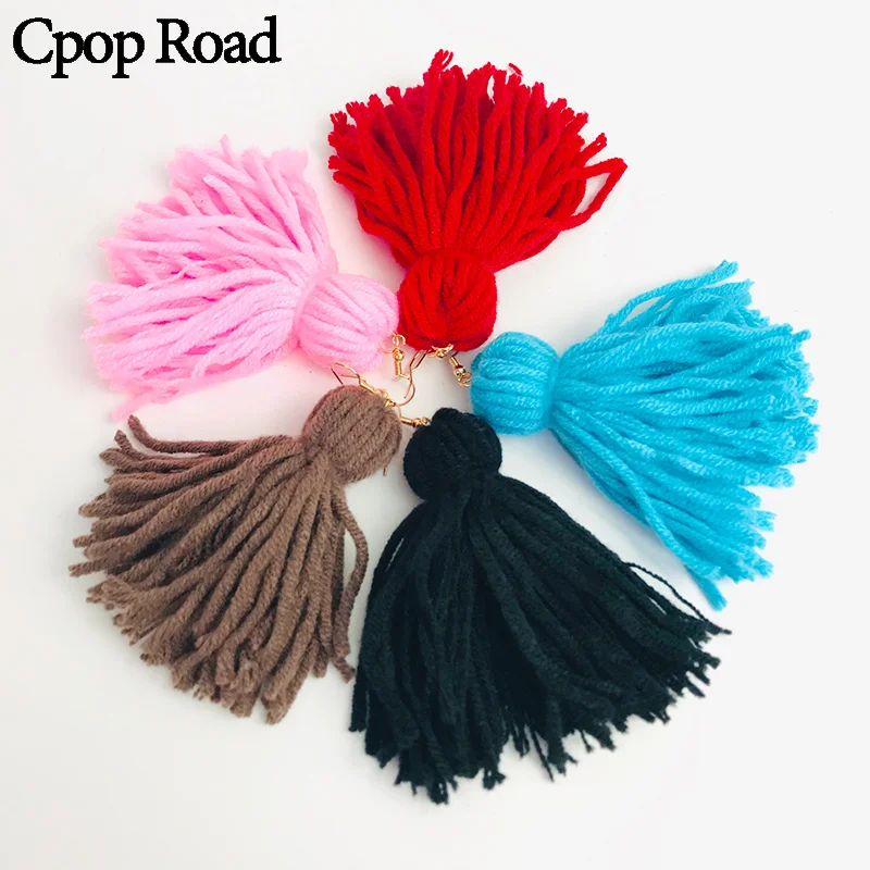 M & G новые модные медные серьги из хлопка макраме в стиле бохо хлопковые плетеные