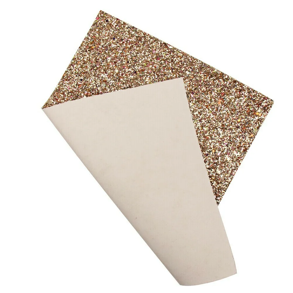 Бант из искусственной кожи Xugar 22*30 см ткань неоновых цветов с крупными блестками