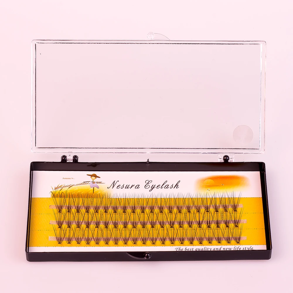 60 шт. накладные ресницы для наращивания модные натуральные длинные объемные