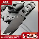 Нож Sanrenmu S601 с фиксированным лезвием, лезвие из нержавеющей стали 8cr1, 3, походный тактический инструмент для выживания, повседневного использования с ножнами 7130
