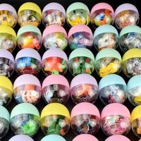 5pcs macaron 47mm55mm plastic siamese capsules toy balls with different toy ramdom mix for vending machine funny egg
