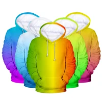 3d hoodie mens 2019 mens and womens chain sweatshirt custom color gradient hoodie mens solid color hoodie rainbow top