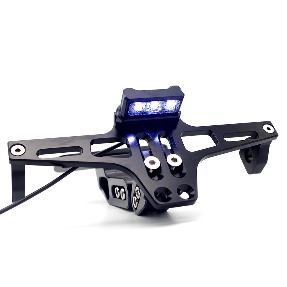 BKBAT держатель номерного знака мотоцикла Мото задний аккуратный со светодиодной