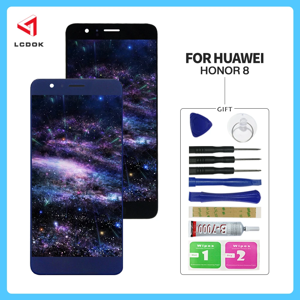 100% протестированный ЖК дисплей для huawei Honor 8 FRD L19 L09 кодирующий преобразователь