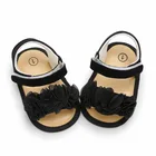 Летние модные сандалии с мягкой подошвой и цветами для новорожденных девочек, Нескользящие сандалии для малышей 0-18 м