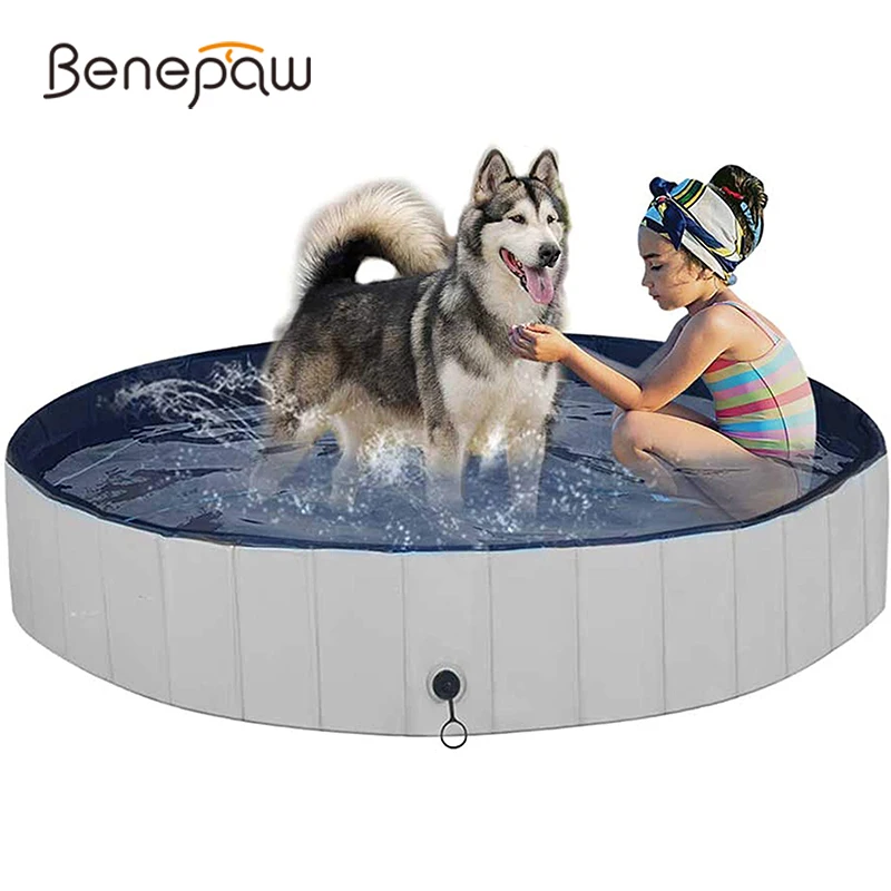 Benepaw складной собачий бассейн жесткий пластиковый детский Прочный портативный