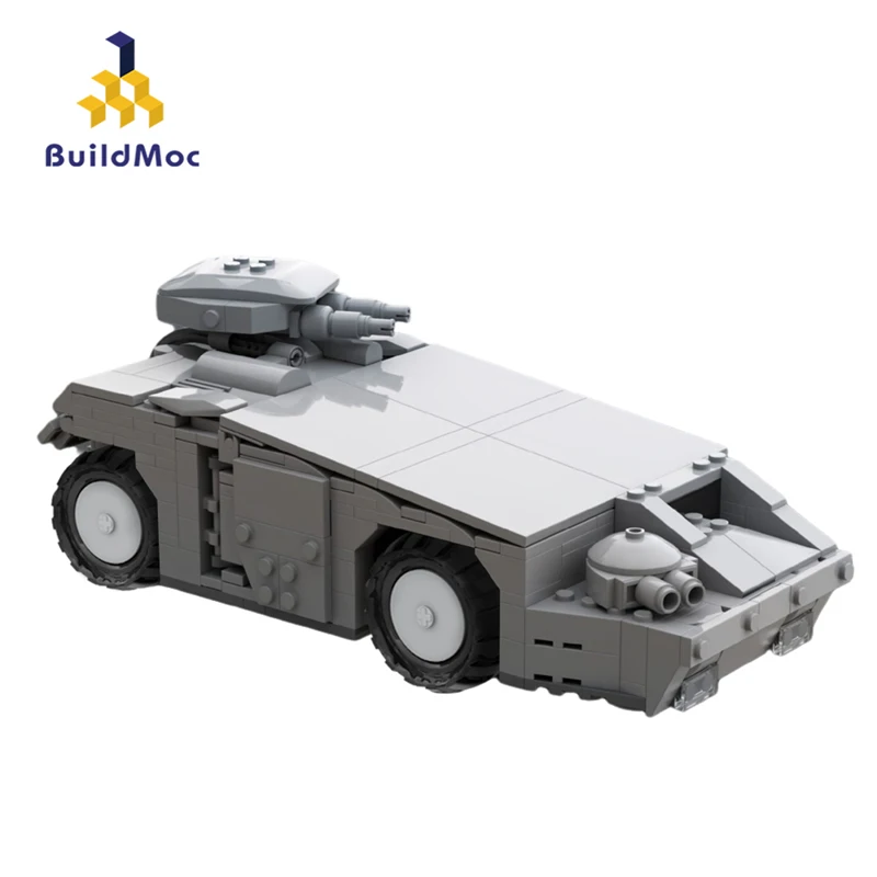 

Buildmoc High Tech Car Chariot Alien Space Horror Movie Monster Building Block Child's Gift Educational Toy Technical Mini Model