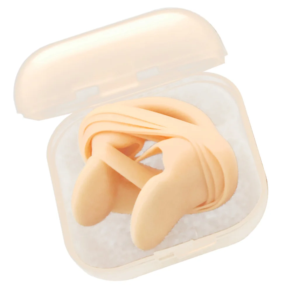 

6pcs Silicone Swimming Nose Clip with Strap Nose Protection Swimming Accessory for Kids and Adult