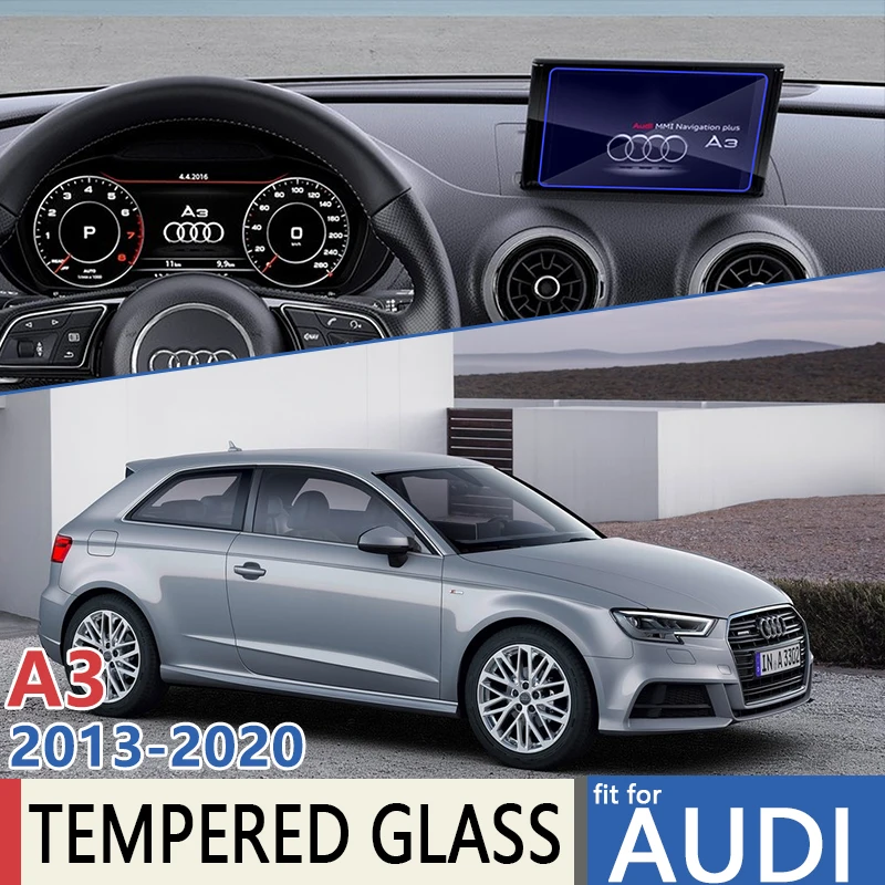 7“for AUDI A3 8V MK3 2013 2014 2015 2016 2017 2018 2019 2020 Car Navigation GPS Film Screen Protector Tempered Glass Accessories