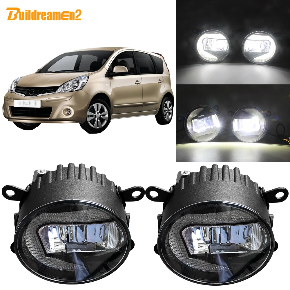 Buildreamen2 для Nissan Note E11 2006 2013 стайлинга автомобилей светодиодный проектор туман