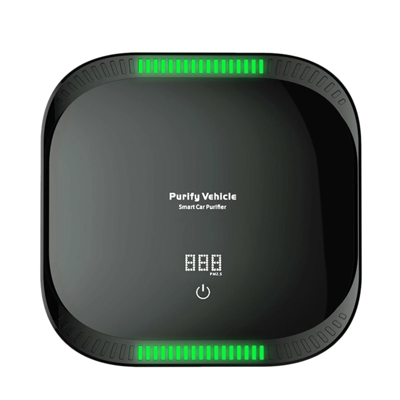 

E-HEELP автомобильный очиститель воздуха USB Перезаряжаемый ligent мониторинг PM2.5 HEPA освежитель воздуха для дома автомобиля и подвалов черный